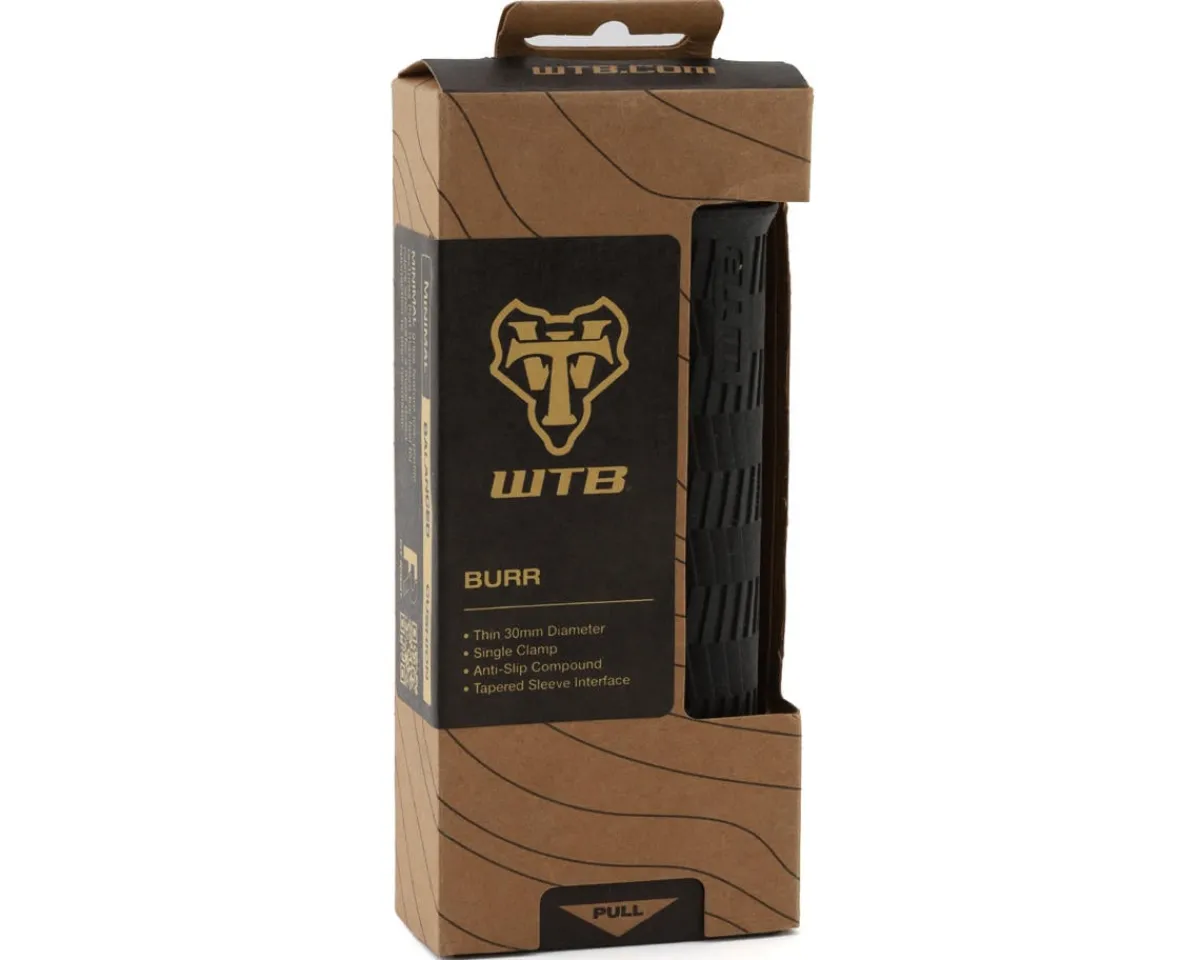 WTB Grips & Handlebar Tape|Burr Grips (Black/Black) (Single Clamp)