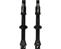 WTB Tubeless Tire Tools|Tubeless Accessories|TCS Max-Flow Tubeless Presta Valves (Black) (Pair) (44mm)
