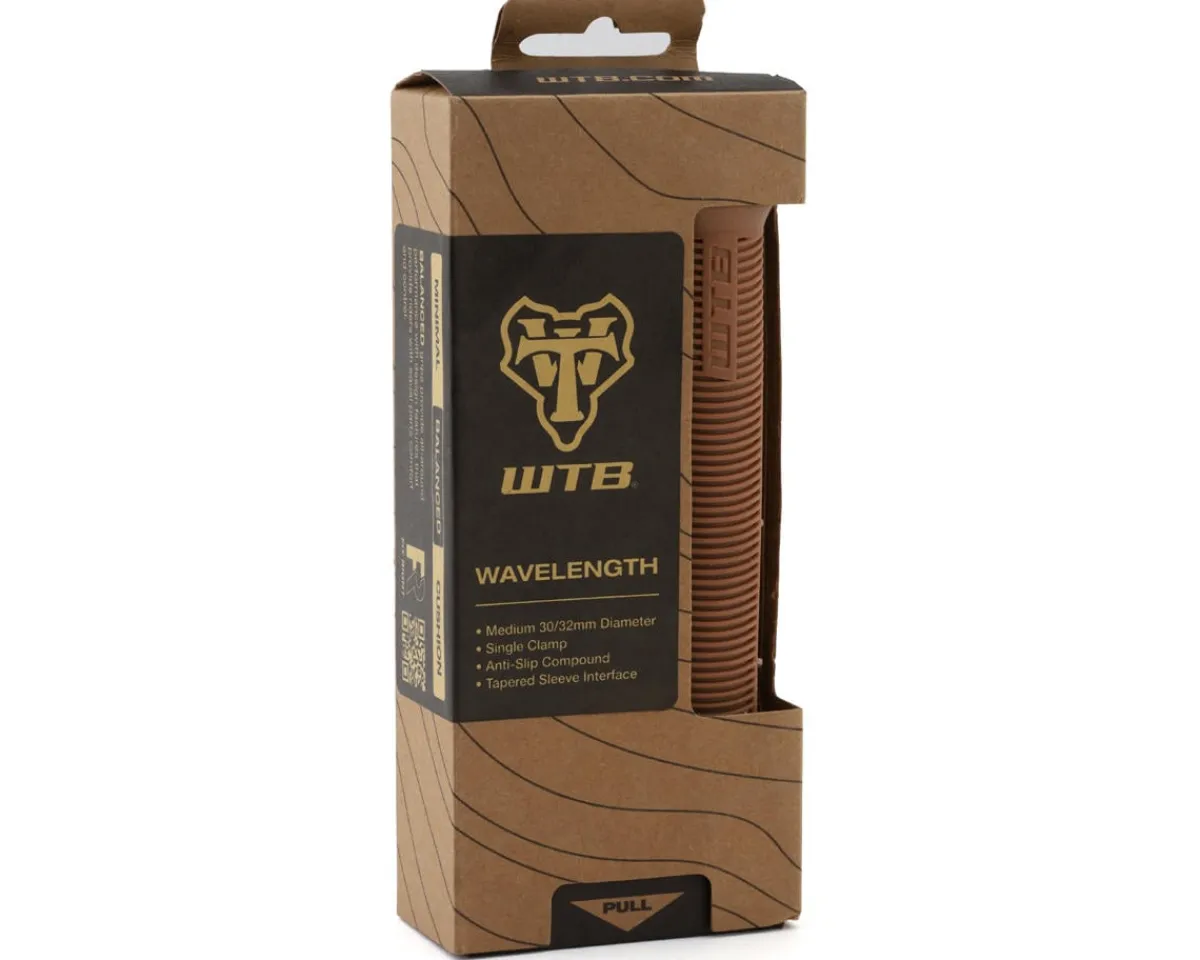 WTB Grips & Handlebar Tape|Wavelength Grips (Tan/Black) (Single Clamp)