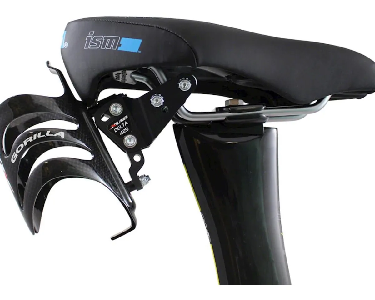 XLAB Bottle Cages & Mounts|Delta 425 Saddle Mount Cage (Black)