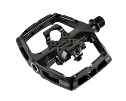 Xpedo Pedals & Cleats|Ambix Platform + Clipless Pedals (Black) (9/16")