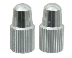 Yokozuna Wheels & Parts|Tire & Tube Accessories|Alloy Presta Valve Caps (Silver) (2)