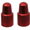 Yokozuna Wheels & Parts|Tire & Tube Accessories|Alloy Presta Valve Caps (Red) (2)
