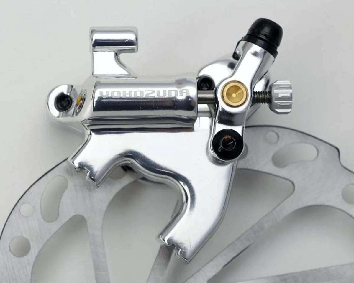 Yokozuna Brakes|Motoko Disc Brake Caliper (Silver) (Mechanical) (w/ 160mm Rotor) (Rear) (Flat Mount)