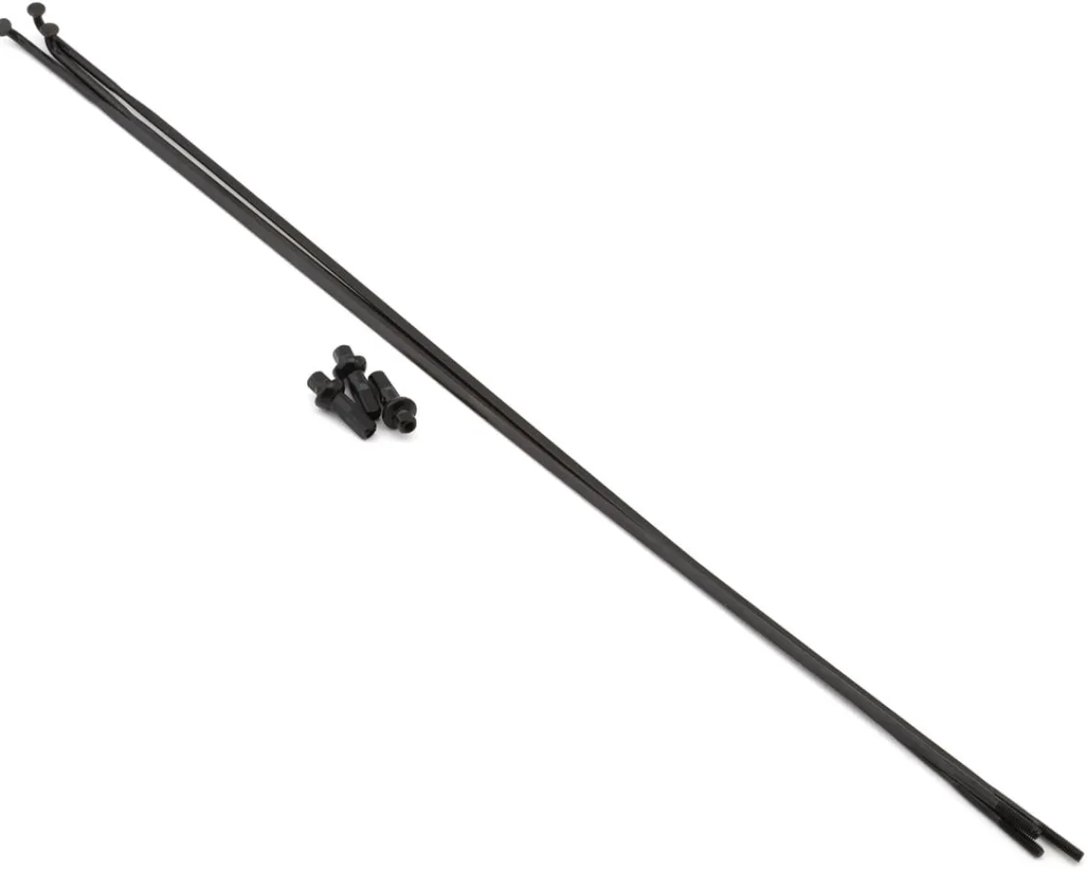 Zipp Wheels & Parts|CX-Ray Spokes (Black) (Bladed) (J-Bend) (Set of 3) (270mm)