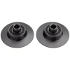 Zipp Wheels & Parts|76/77 Front Hub Endcaps (Black) (QR x 100mm Axle)