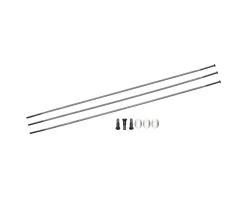 Zipp Wheels & Parts|Sapim Straight Pull Spokes & Nipples (3-pack) (Black) (CX-Ray) (236mm)