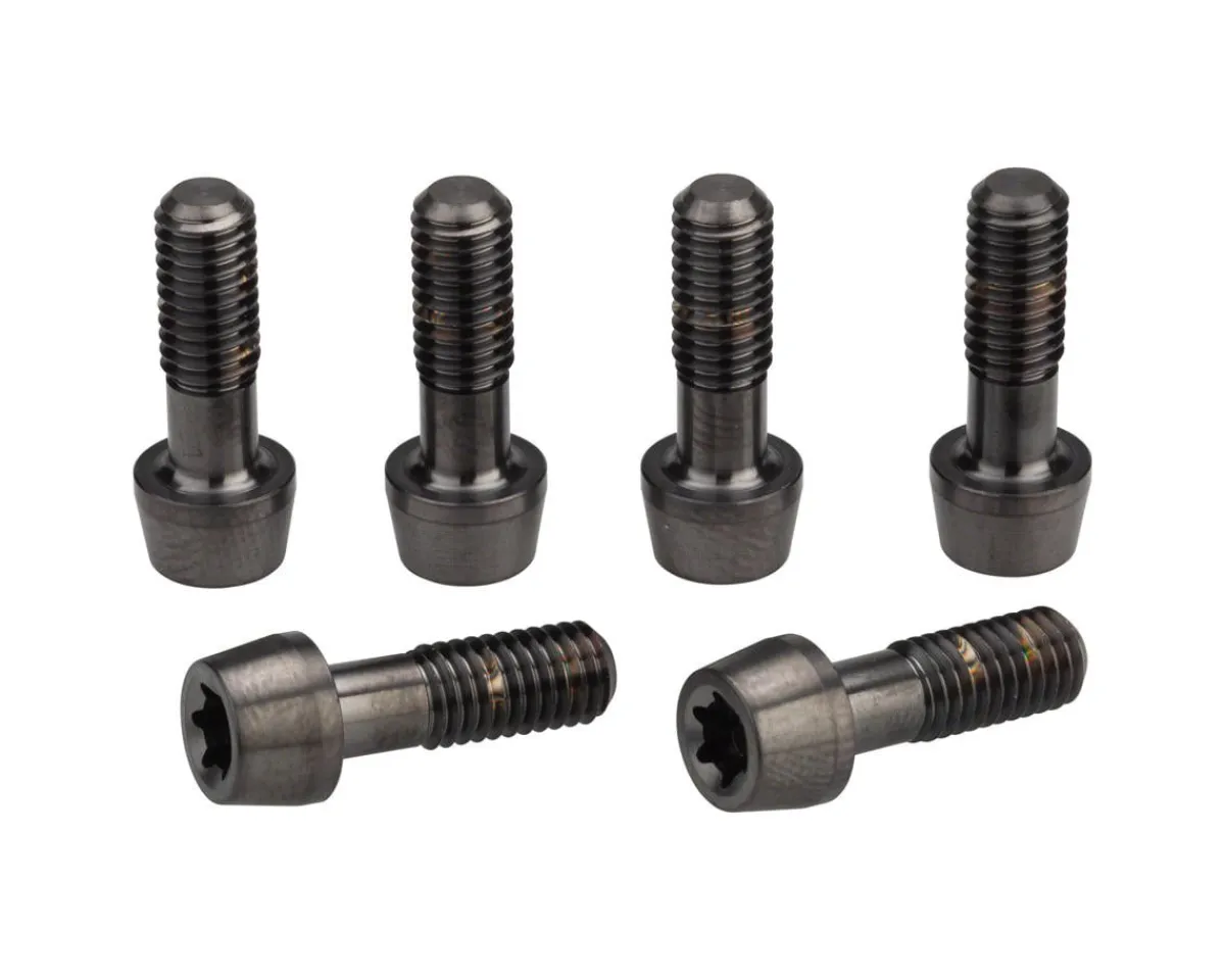 Zipp Stems & Parts|Service Course SL Stem Face Plate Titanium Bolt Kit (Beyond Black) (T25)