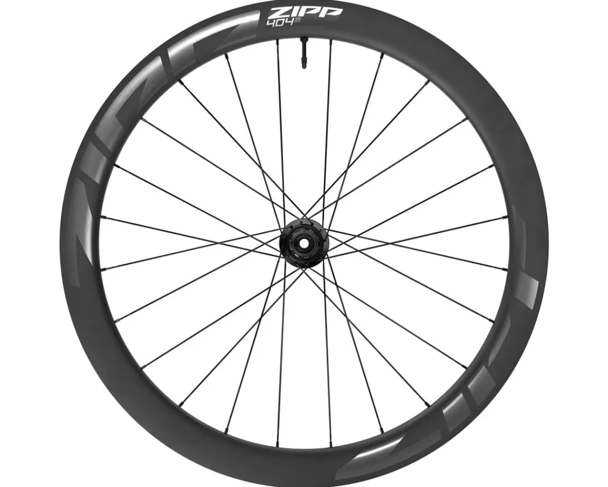 Zipp Wheels & Parts|404 S Tubeless Disc Brake Road Wheel (A1) (Dark Grey/Carbon) (Shimano HG) (Rear) (12 x 142mm) (700c) (Centerlock)