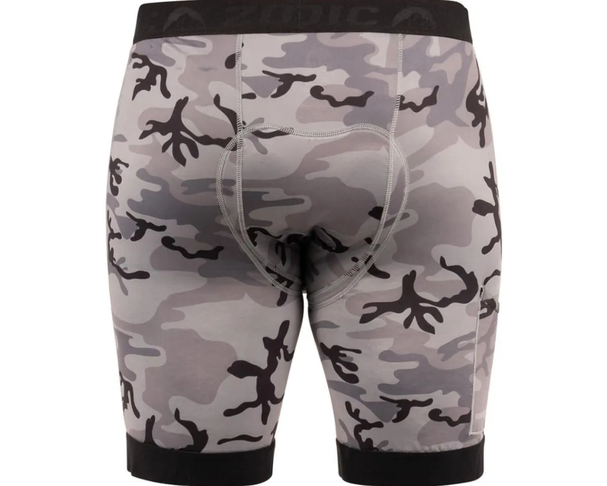 ZOIC Clothing Sale|Shorts & Bibs|Premium Print Liner Shorts (Grey Camo) (S)